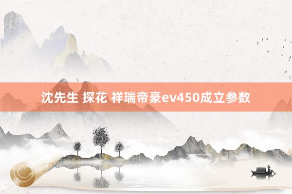 沈先生 探花 祥瑞帝豪ev450成立参数