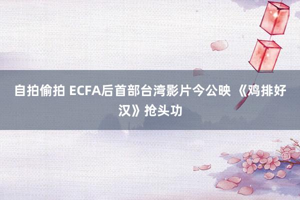 自拍偷拍 ECFA后首部台湾影片今公映 《鸡排好汉》抢头功